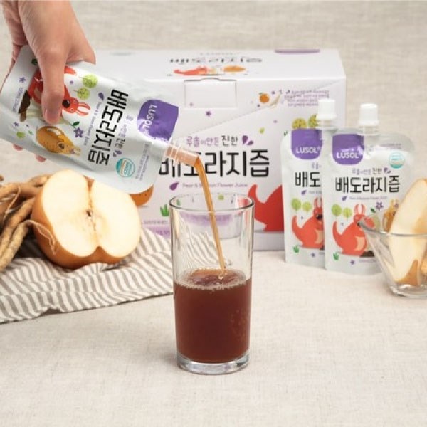 韓國 LUSOL 嬰幼兒雪梨桔梗汁100ml