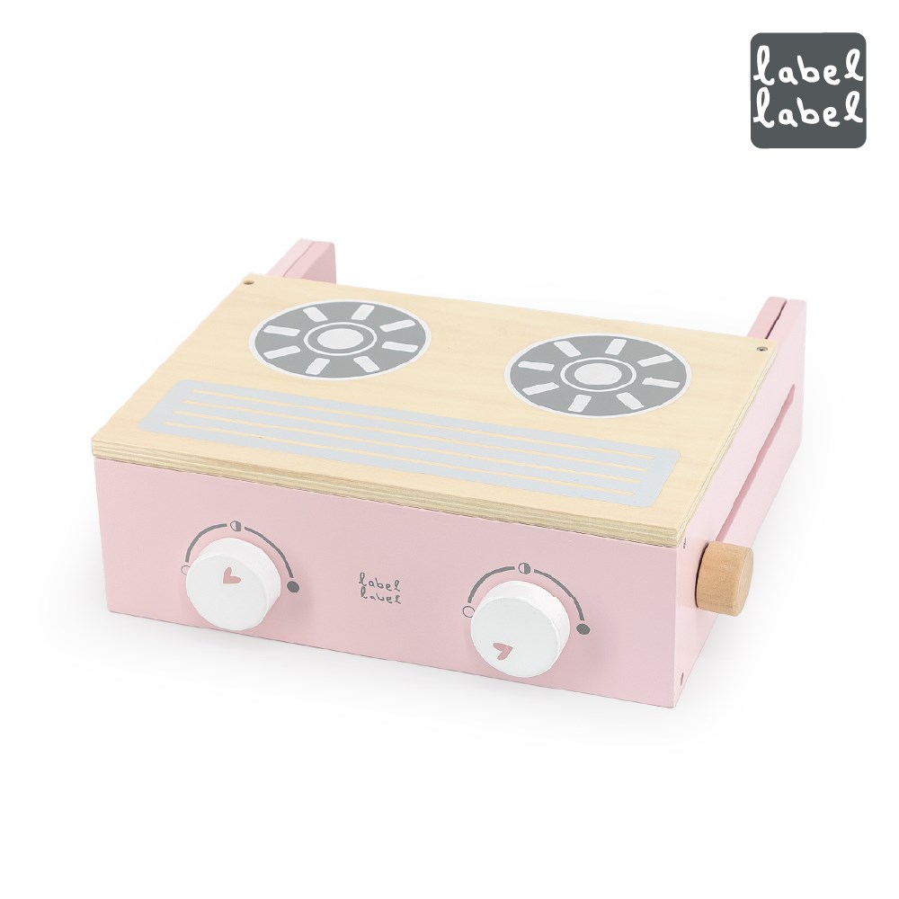 Label Label 木質迷你廚房台-粉色