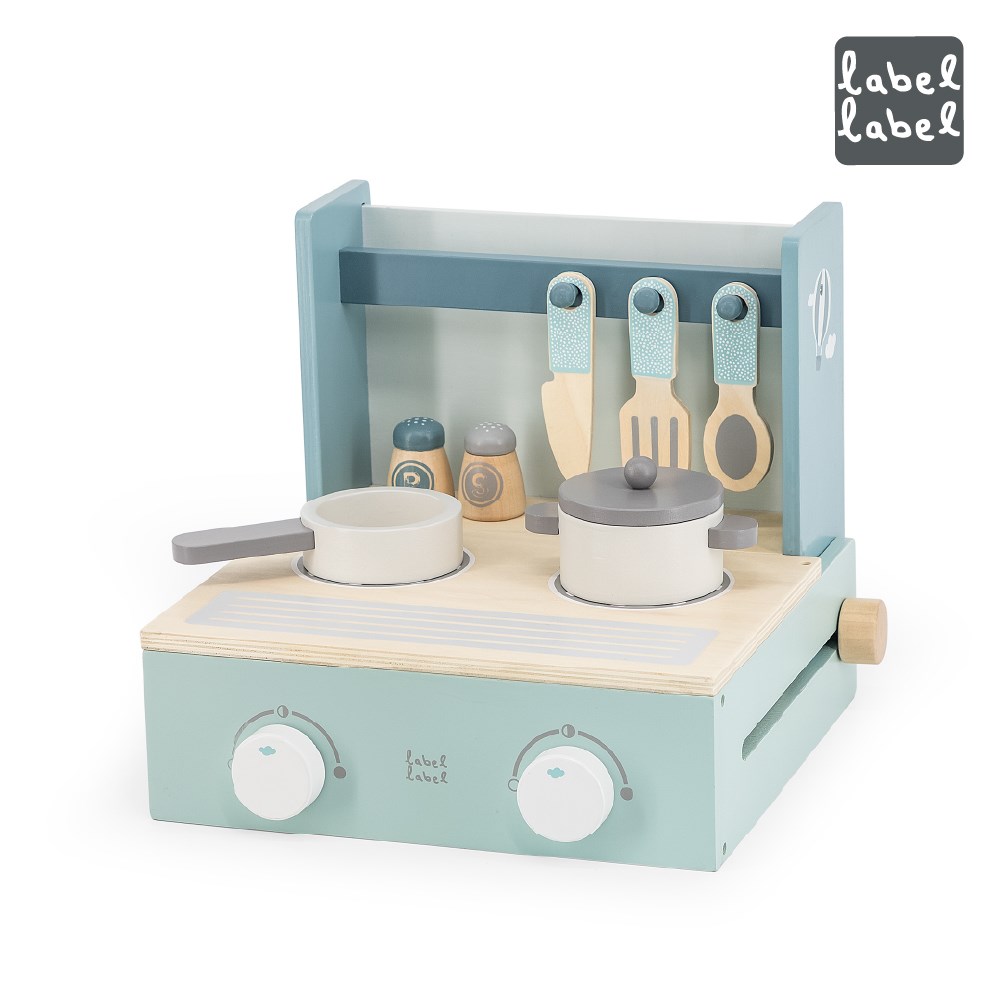 Label Label 木質迷你廚房台-粉色