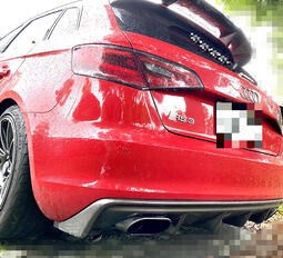 Audi 奧迪 AS3 碳纖維後下巴