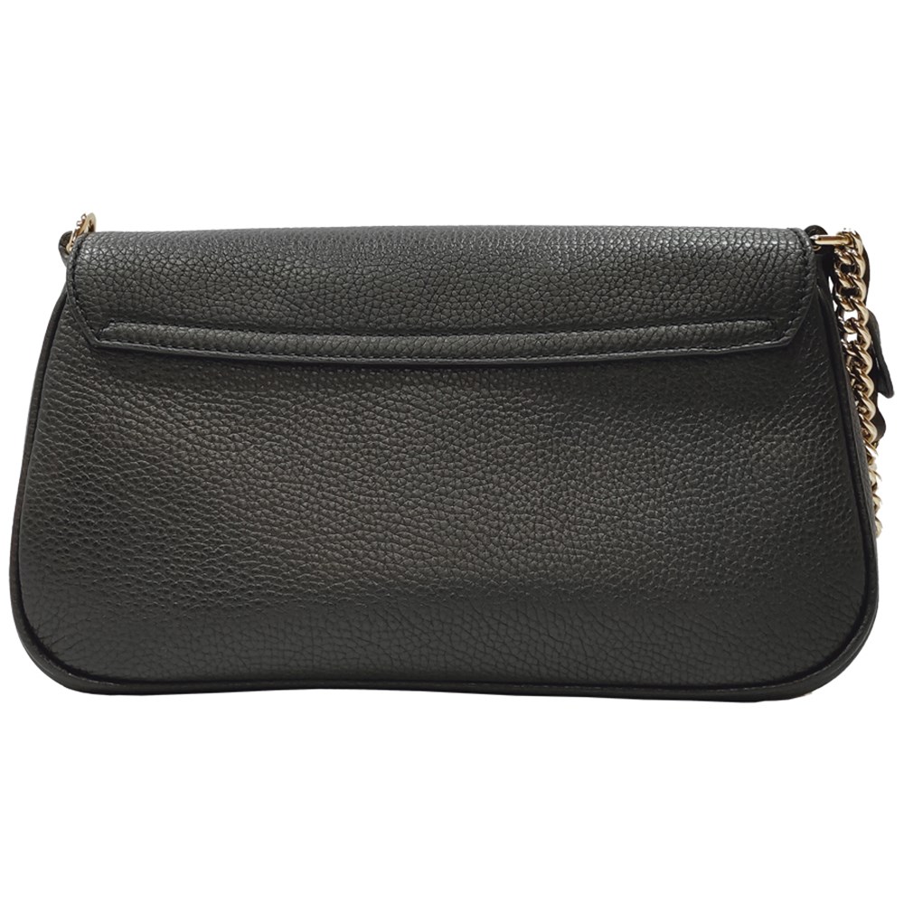 【GUCCI 】536224 雙G流蘇掀蓋斜背包/肩背包(黑色)
