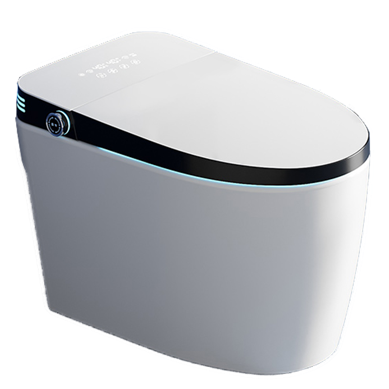 隱藏水箱語音全自動馬桶-黑邊