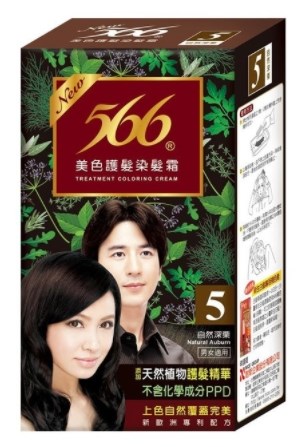 566染髮霜 6 號 栗褐