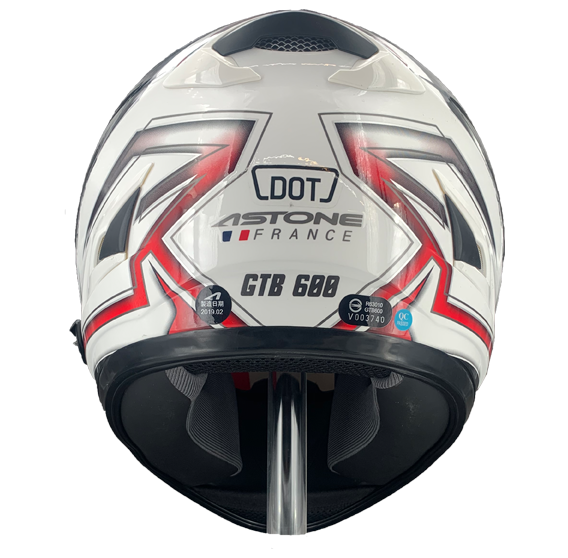 《遠古騎士》ASTONE GTB 600 II66 白紅 全罩 安全帽 內墨片