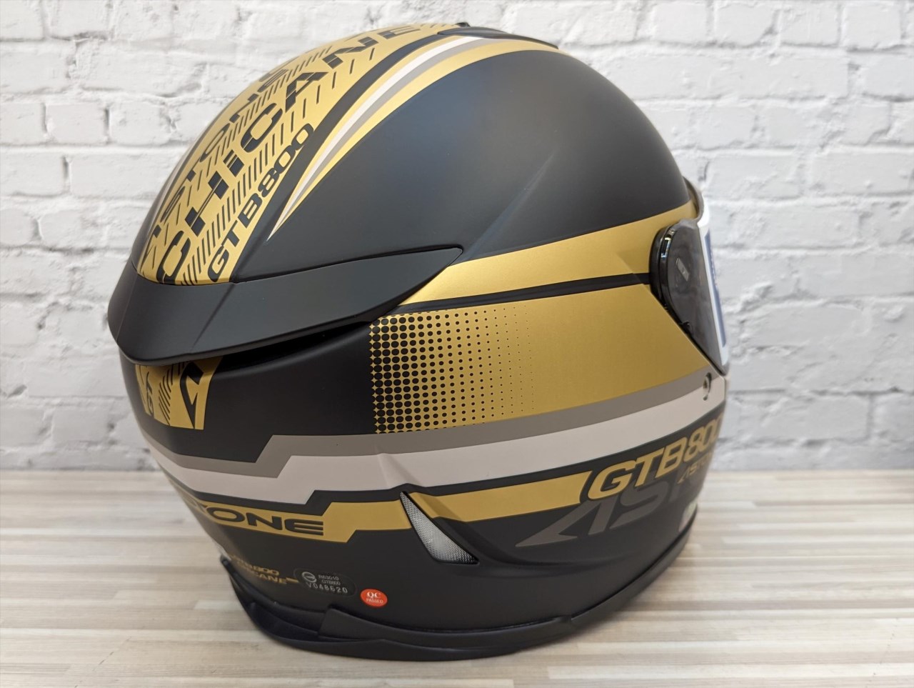 《遠古騎士》ASTONE GTB800 AO10 平光黑金 雙鏡片 雙D扣 全罩安全帽