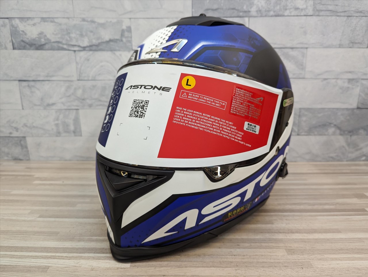 《遠古騎士》ASTONE GTB800 AO11 平光黑藍 雙鏡片 雙D扣 全罩安全帽