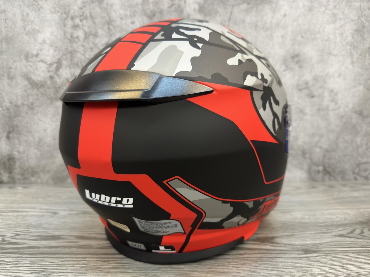 《遠古騎士》LUBRO CRUISE TECH 迷彩紅 內鏡片雙鏡片內墨片 安全帽