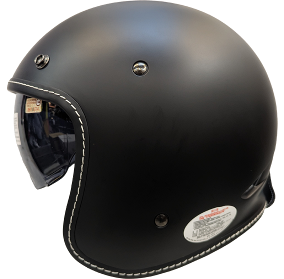 《遠古騎士》M2R MO-2 加大版 素色 消光黑 騎士 手工縫邊 復古帽內墨片安全帽