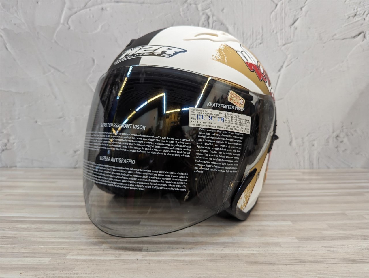 《遠古騎士》M2R J5 #6 多層膜彩片特仕版柯基 內置遮陽鏡片雙D扣 安全帽 半罩