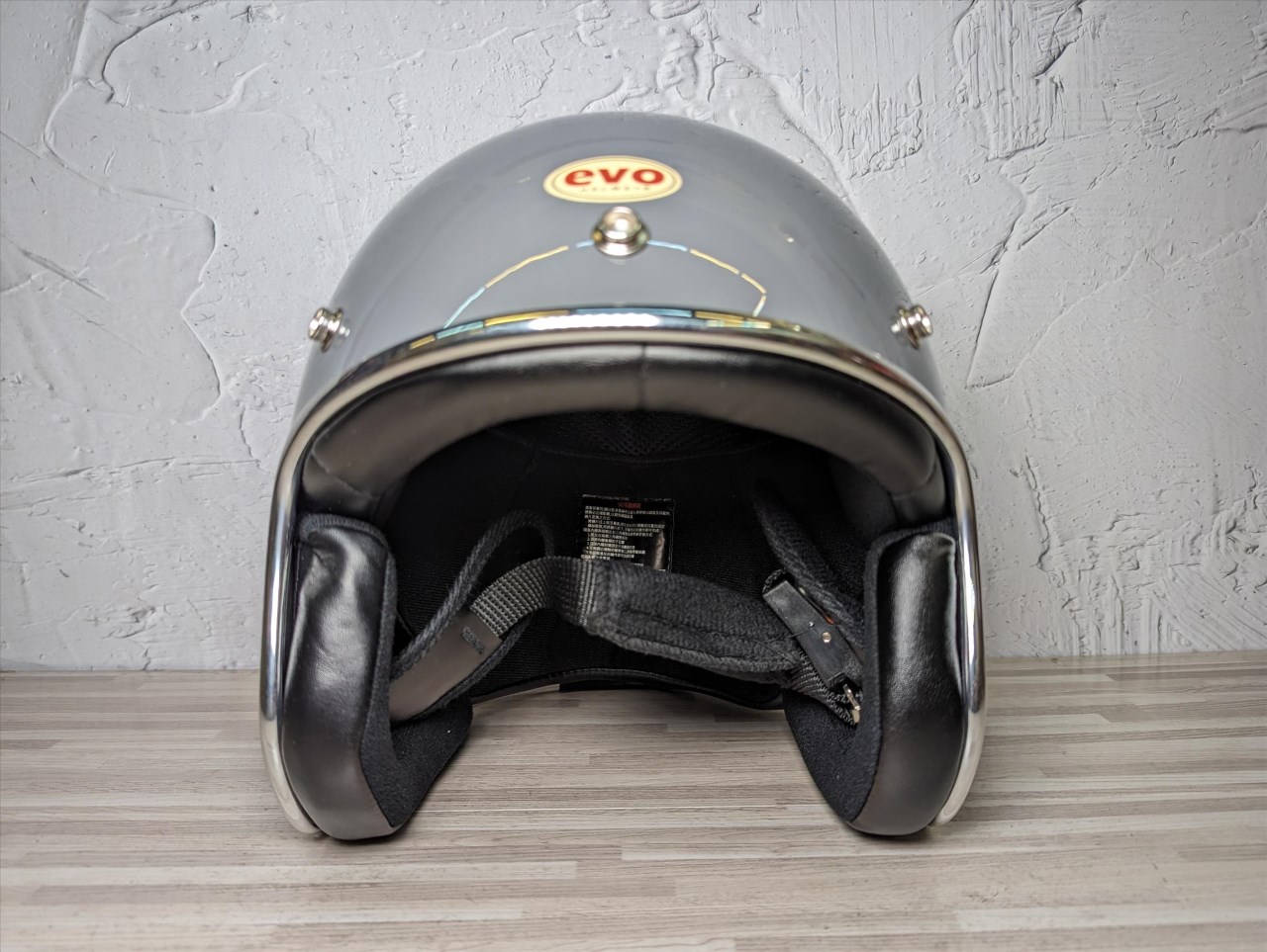 《遠古騎士》EVO CA309/310 精裝銀邊復古騎士帽 水泥灰 安全帽