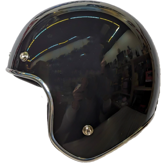 《遠古騎士》EVO CA309/310 精裝銀邊復古騎士帽 黑 安全帽