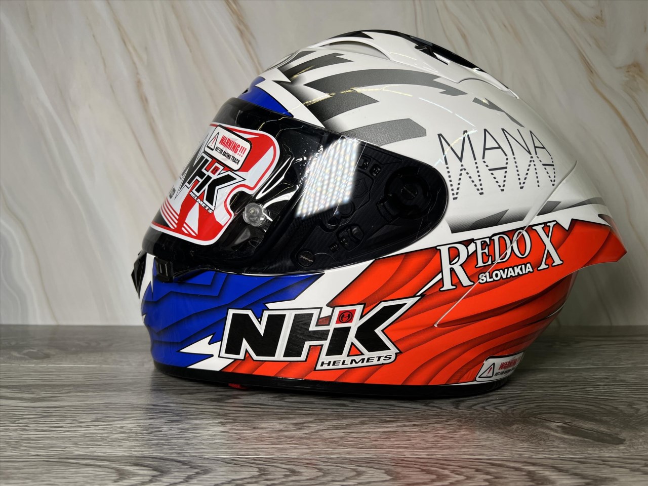 《遠古騎士》NHK GP-R Tech 玉米JK84#2 白橘 選手帽 全罩式安全帽