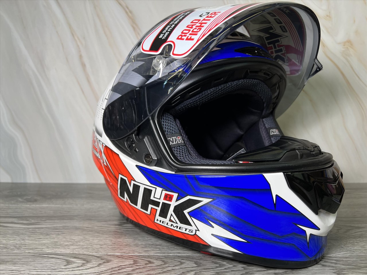 《遠古騎士》NHK GP-R Tech 玉米JK84#2 白橘 選手帽 全罩式安全帽