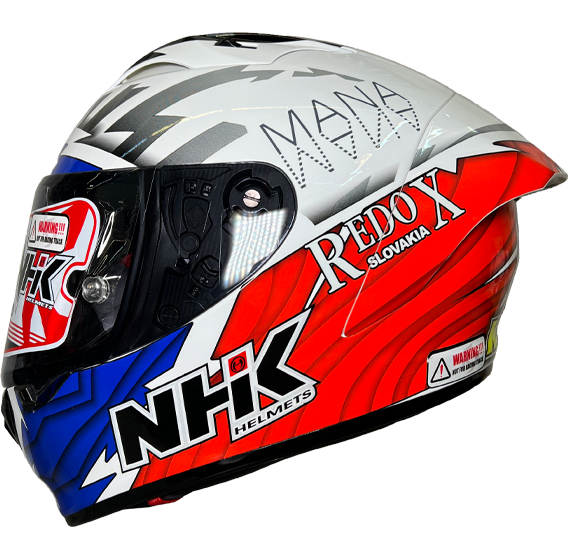 《遠古騎士》NHK GP-R Tech 玉米JK84#2 白橘 選手帽 全罩式安全帽