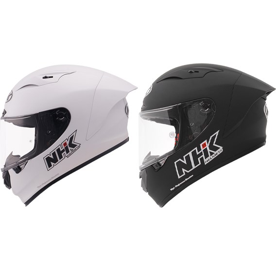 《遠古騎士》NHK GP-R Tech 素色 白色 選手帽 全罩式安全帽