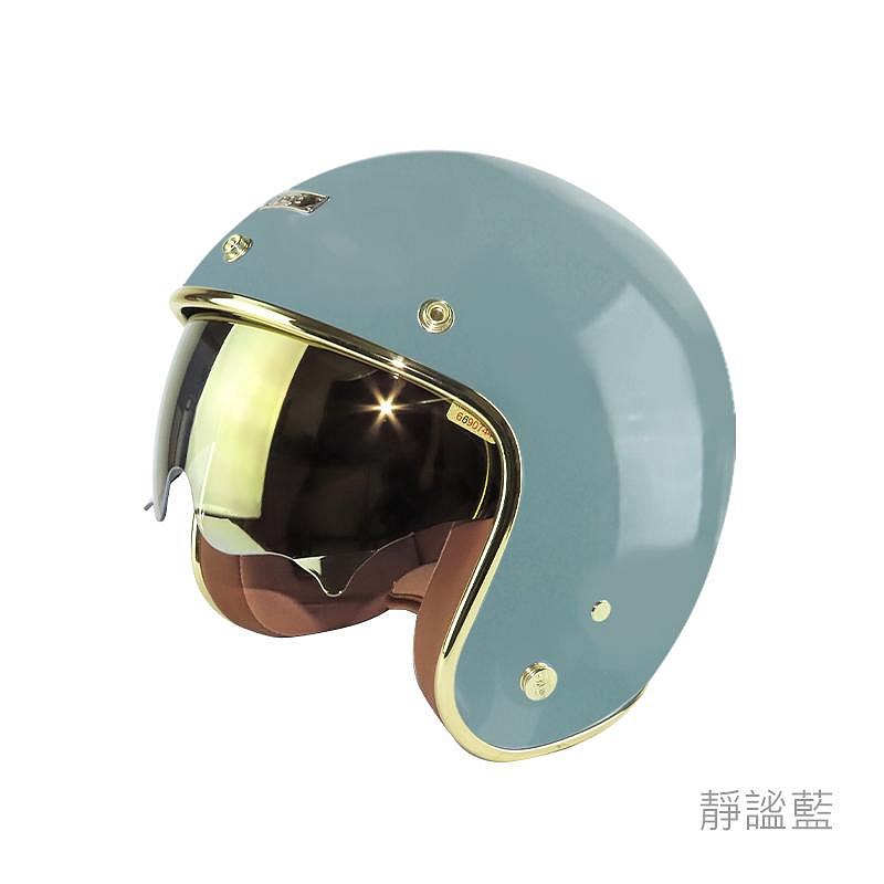 《遠古騎士》華泰 K-806B 涼感晶淬墨鏡 安全帽 騎士帽 復古帽 K-806S B