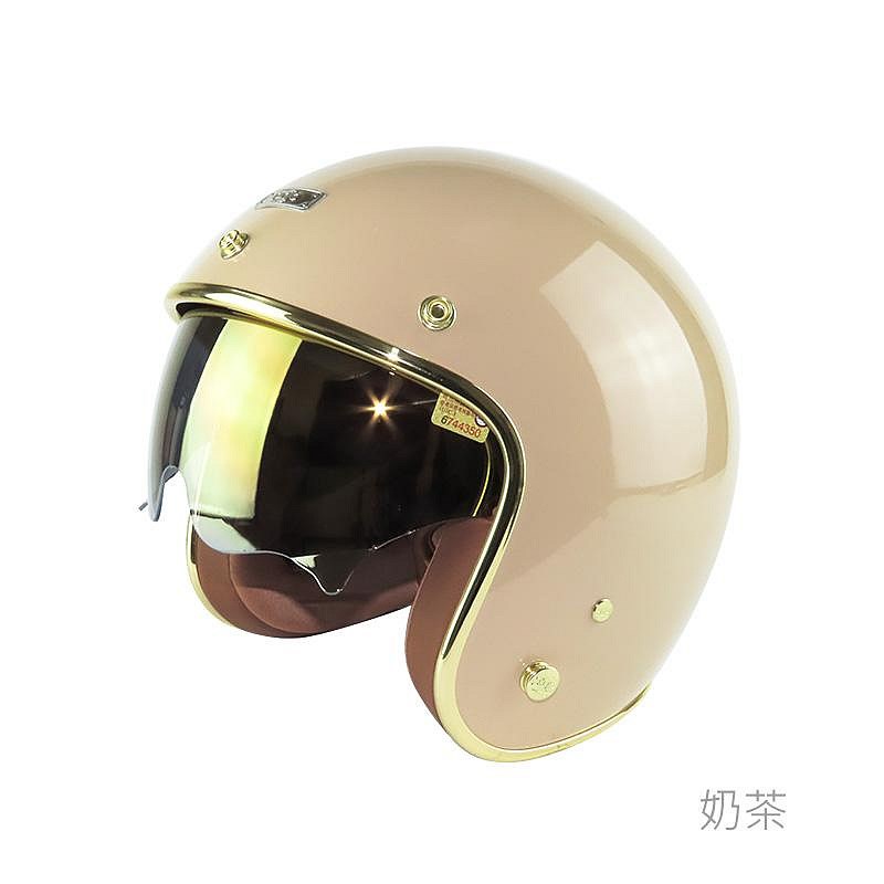 《遠古騎士》華泰 K-806B 涼感晶淬墨鏡 安全帽 騎士帽 復古帽 K-806S B