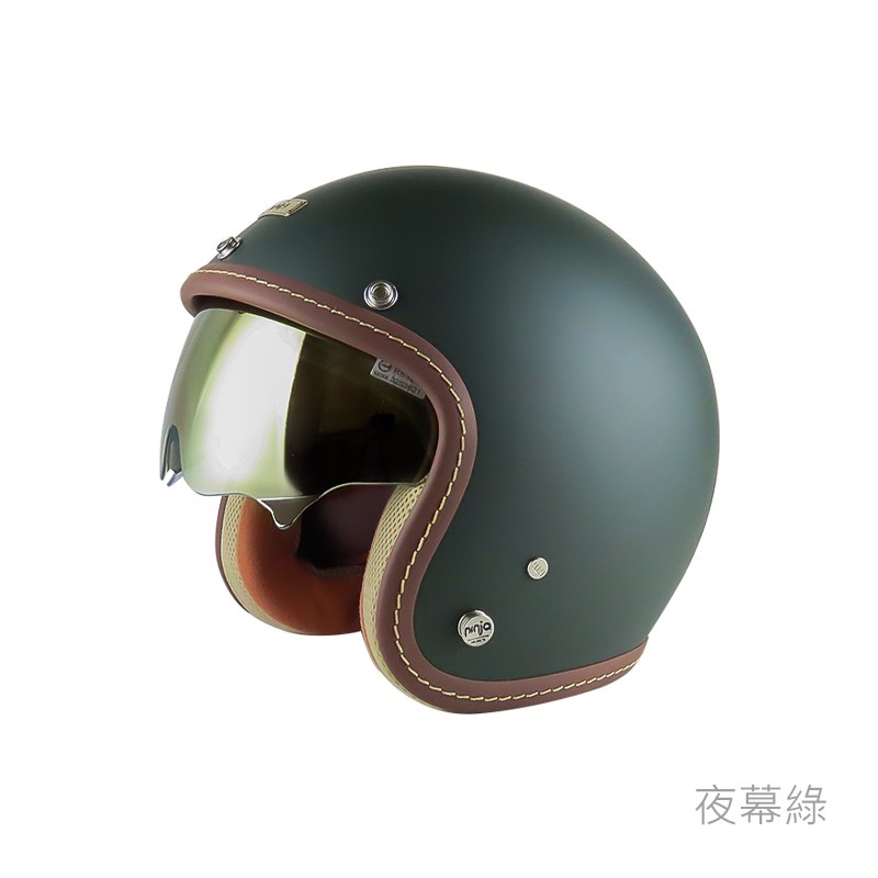 《遠古騎士》華泰 K-806A+ 醺砂墨鏡 內鏡騎士帽 安全帽 復古帽 K-806S A+