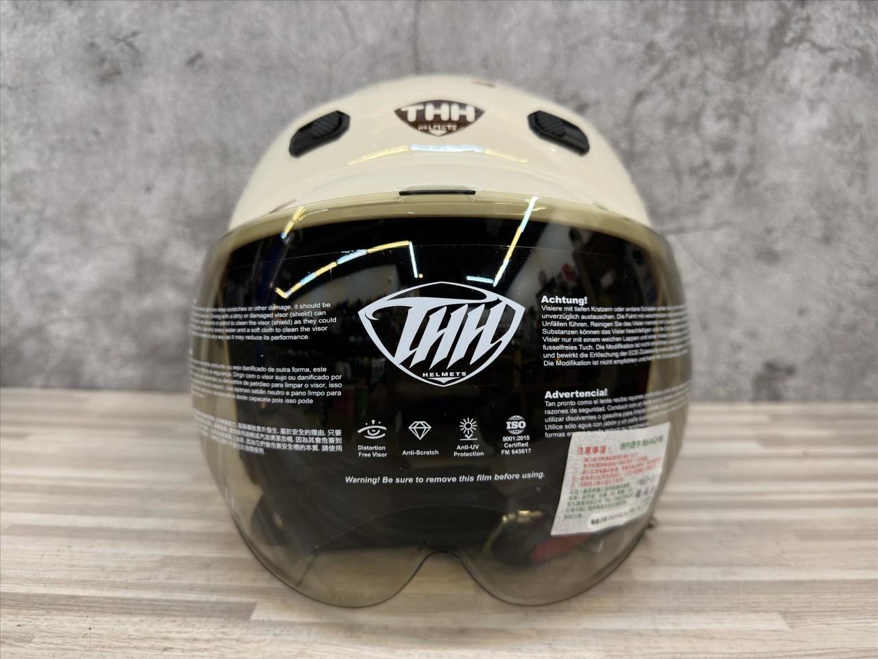 《遠古騎士》THH FH220 森林小夥伴 淺粉黃 童帽 小朋友安全帽 附抗UV鏡片兒童安全帽