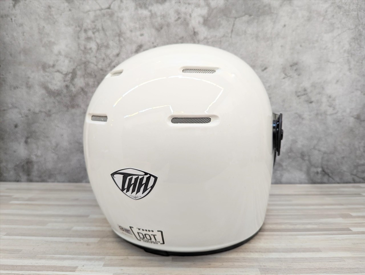 《遠古騎士》THH TT01 素色 白 雙D扣 復古 內襯全可拆洗 樂高帽 全罩安全帽