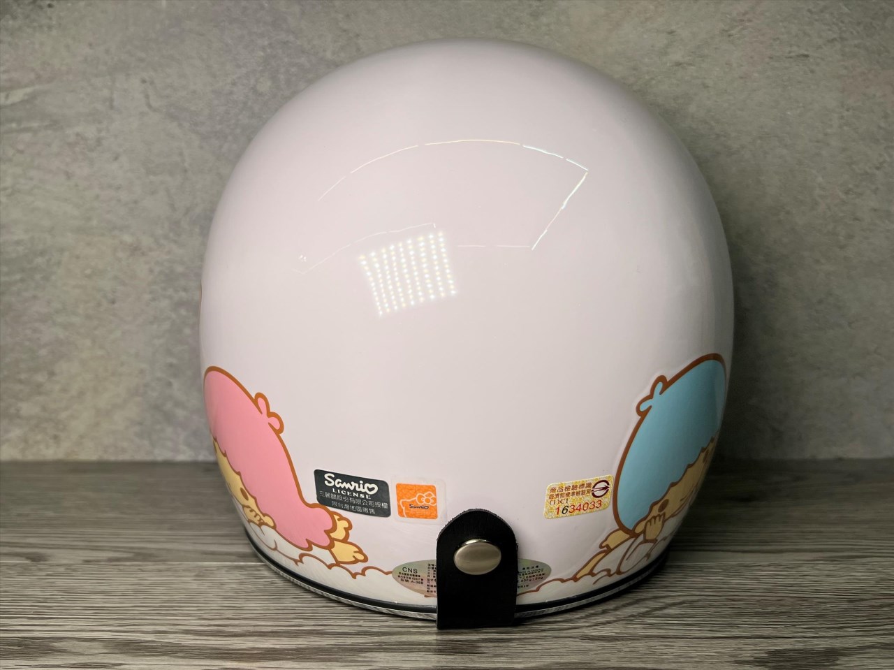 《遠古騎士》GRS 368 雙子星雲朵 白色 TS07 復古帽 半罩 小頭安全帽