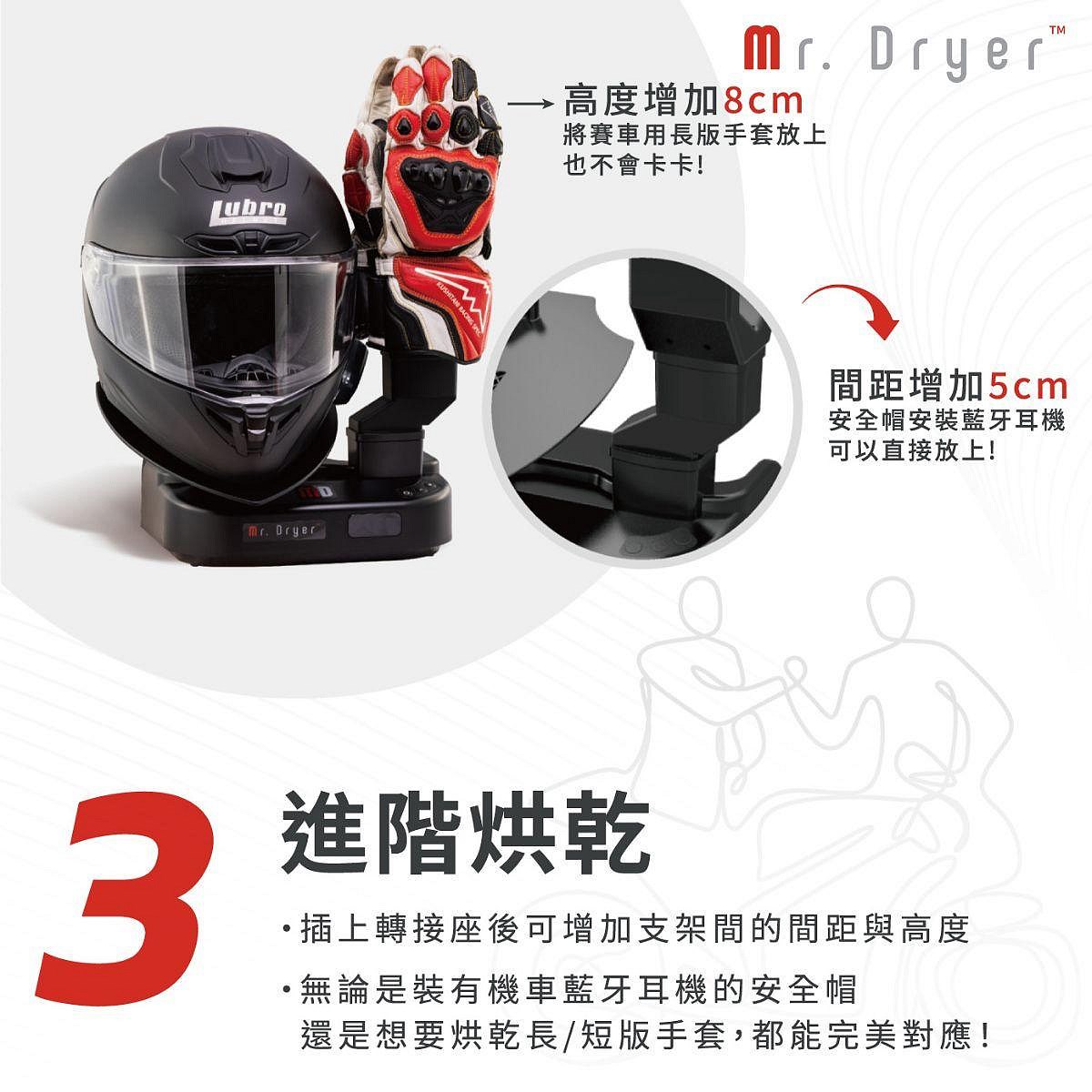 《遠古騎士》Mr.Dryer PRO烘乾大師 安全帽 手套 車靴 支架 除臭 殺菌 抗菌 風扇 除溼