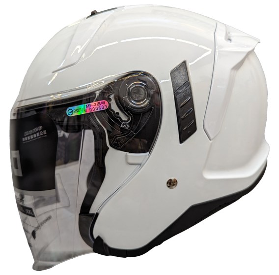 《遠古騎士》MING FENG MF-320 素色系列 半罩 安全帽 3/4罩 內墨片