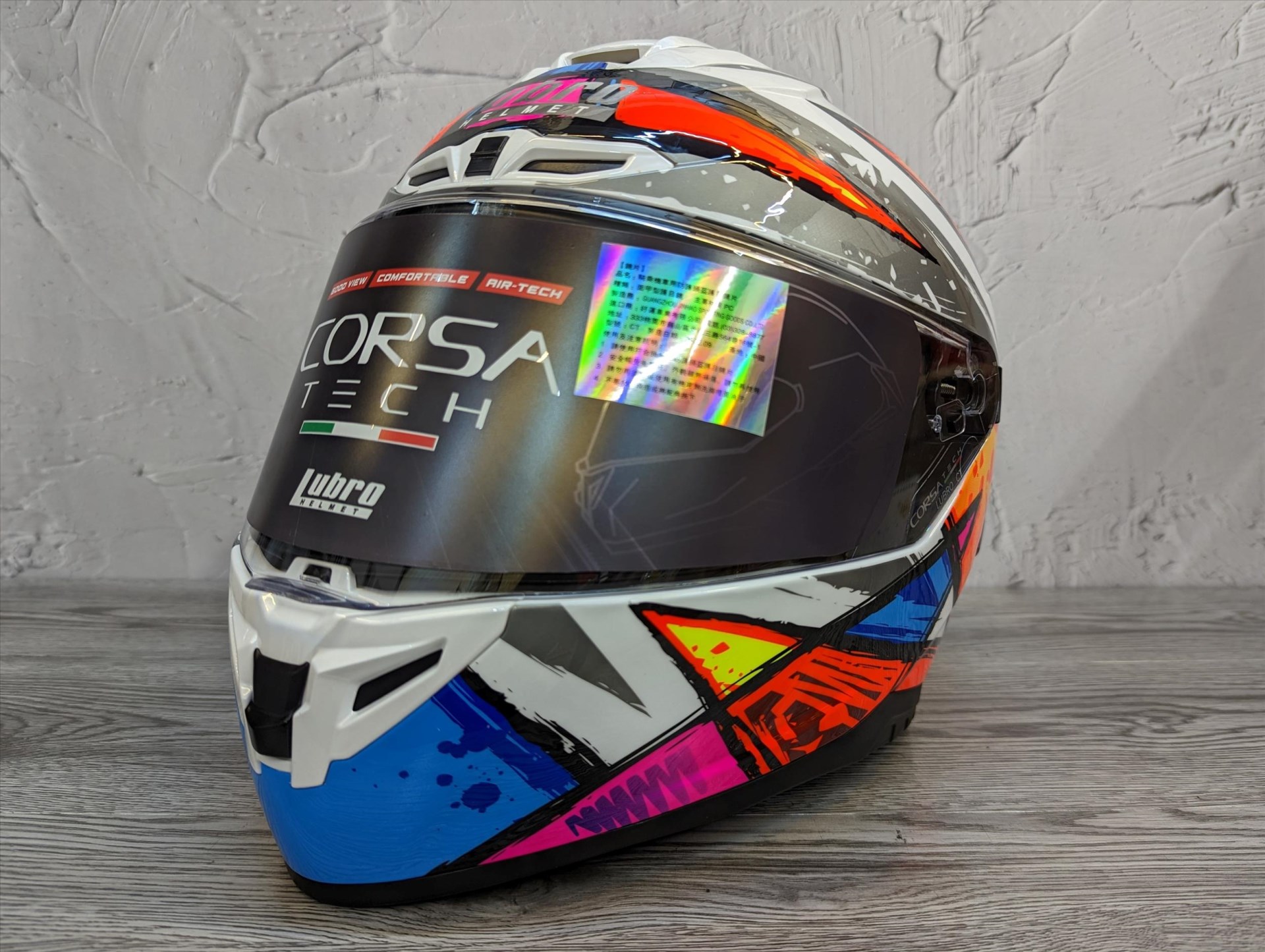 《遠古騎士》LUBRO CORSA TECH 衝刺黃 全罩 安全帽 雙D扣