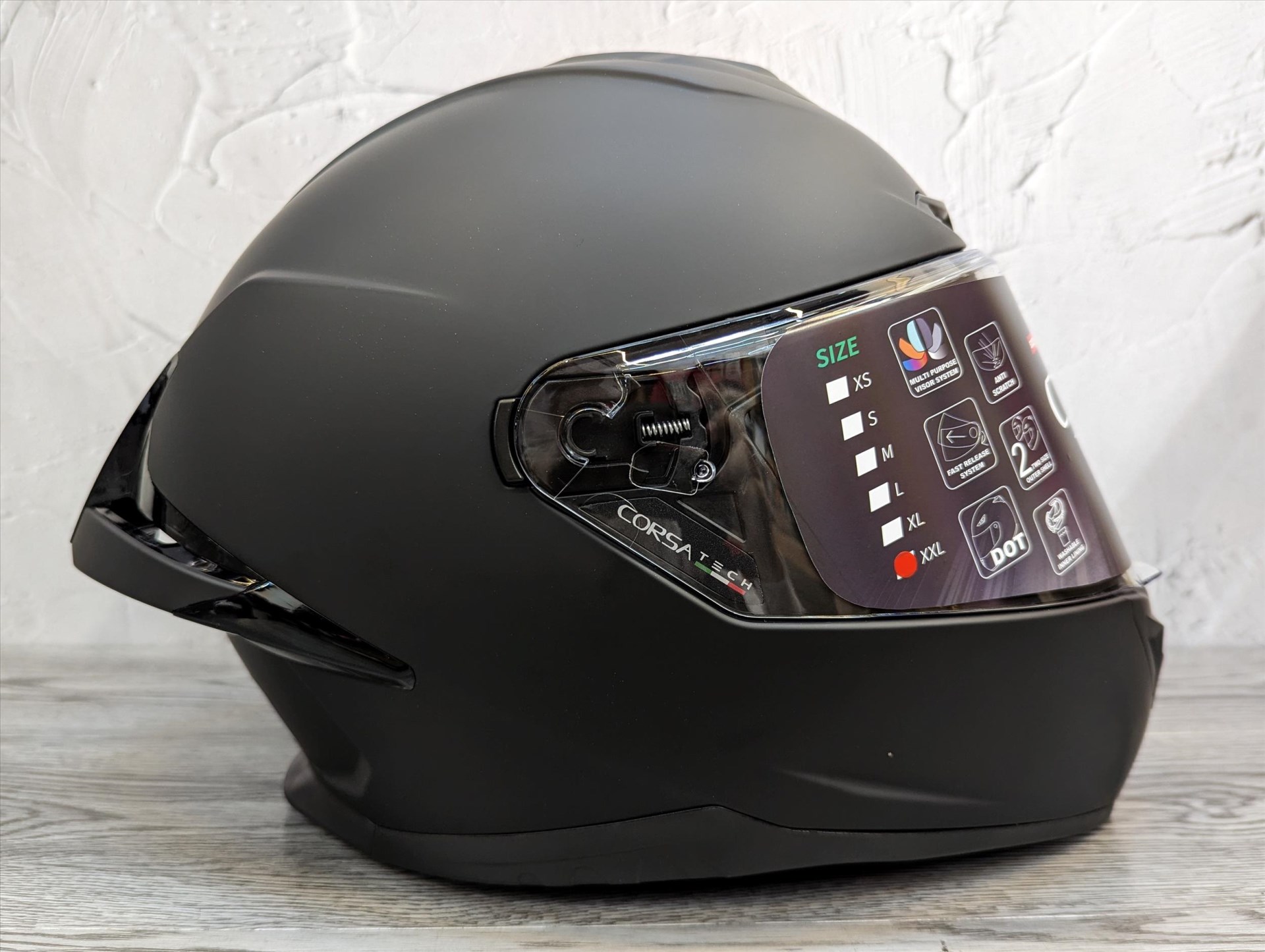 《遠古騎士》LUBRO CORSA TECH 素色 消光黑 全罩 安全帽 雙D扣