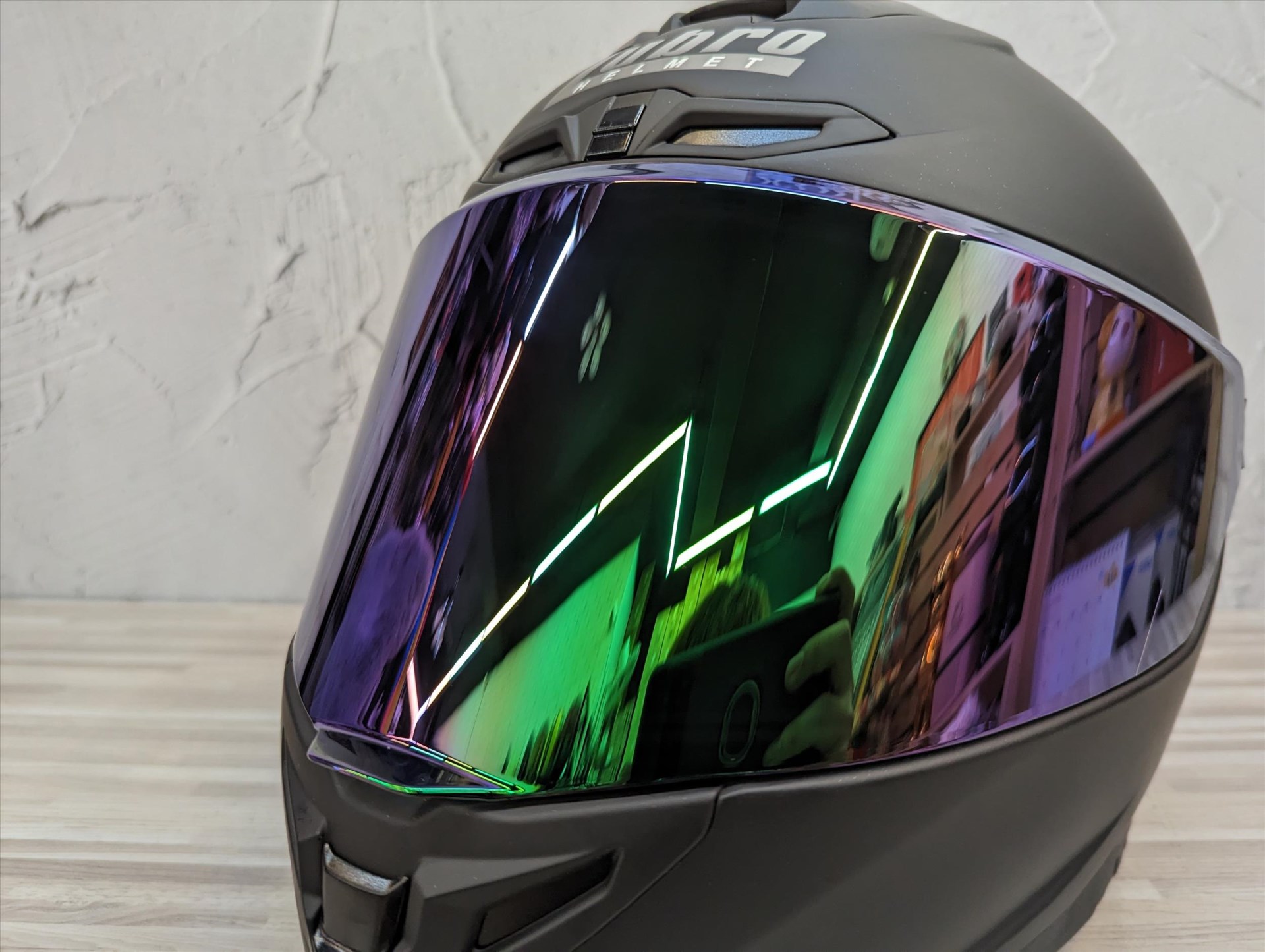 《遠古騎士》LUBRO CORSA TECH 全罩安全帽原廠專用鏡片 鍍綠紫鏡片