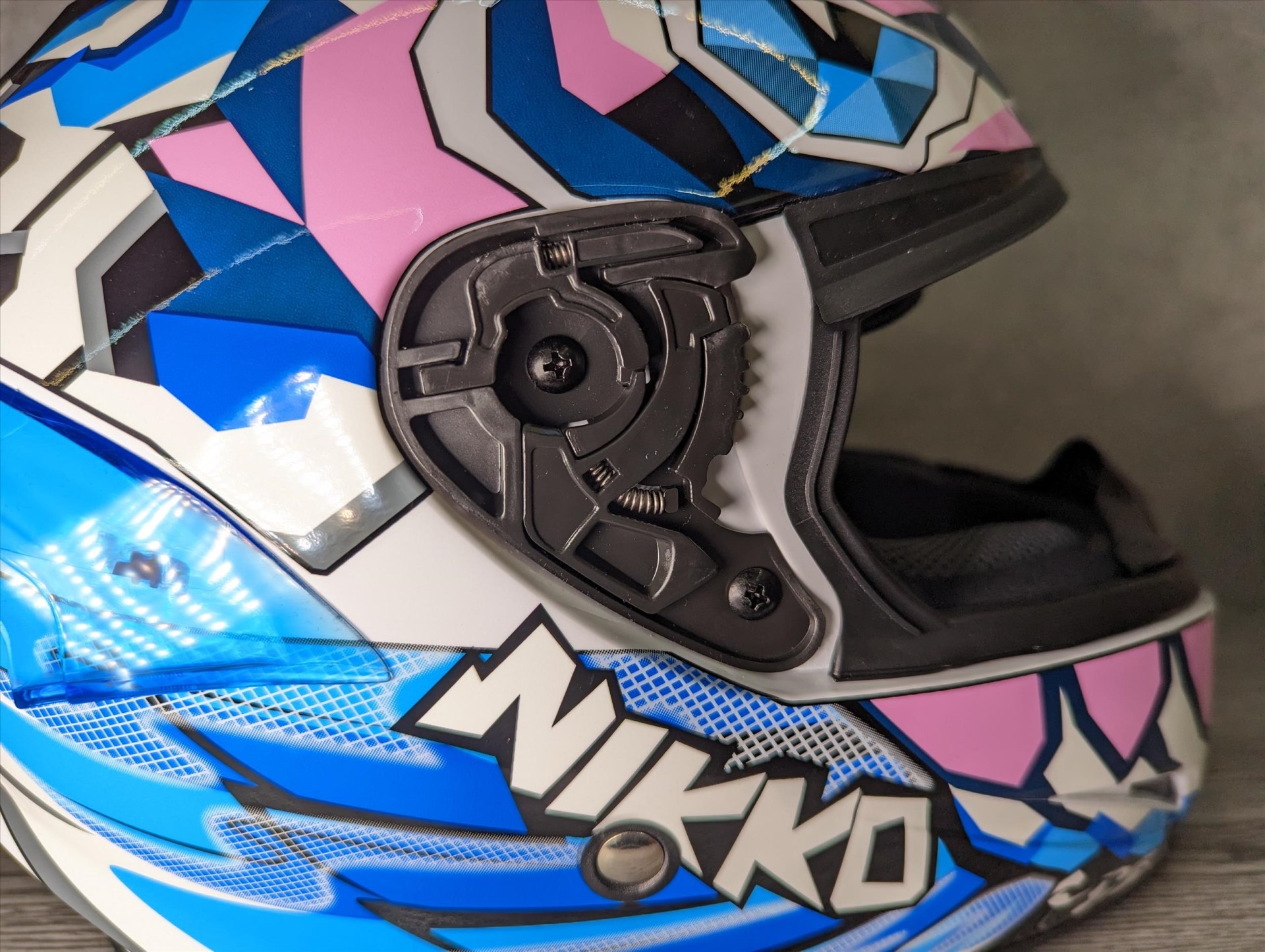 《遠古騎士》Nikko N-802S II 原廠鏡片座 鏡座 配件 全罩安全帽專用