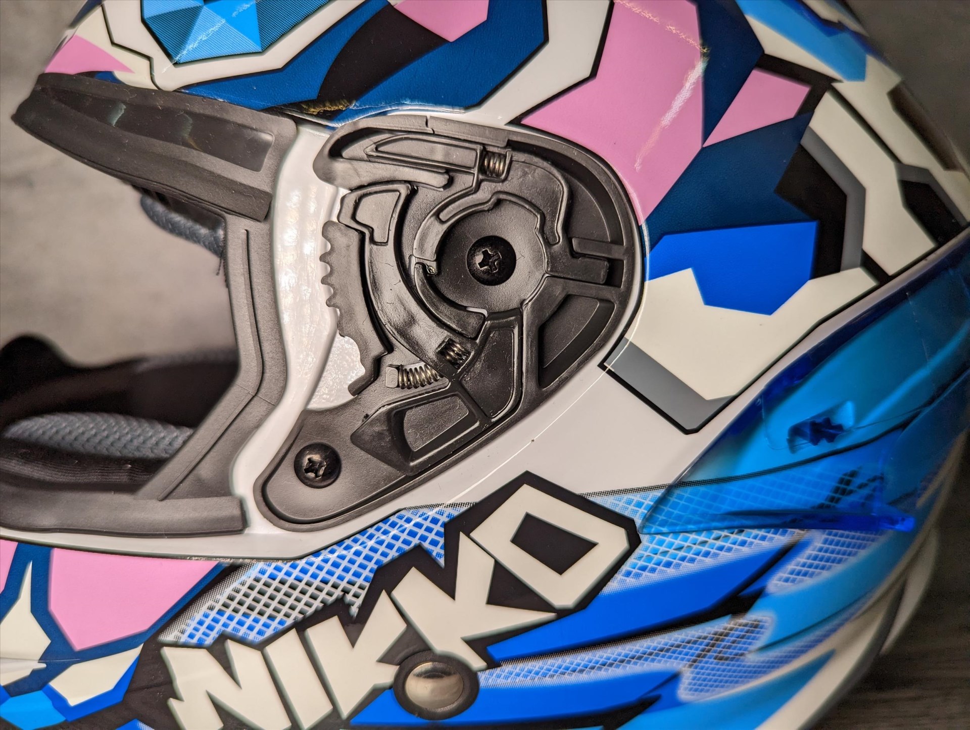 《遠古騎士》Nikko N-802S II 原廠鏡片座 鏡座 配件 全罩安全帽專用