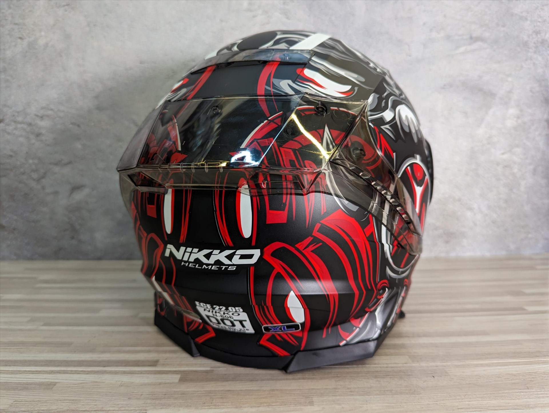 《遠古騎士》Nikko N-806 II 黑猙氣息 #14 牛頭怪米諾陶洛斯 全罩 內鏡片 安全帽
