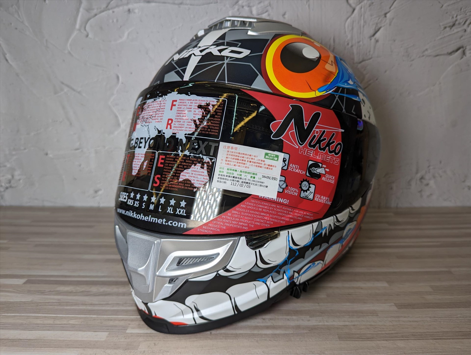 《遠古騎士》Nikko N-806 II 光年訪客大眼星人 閃亮BABY 全罩 內鏡片 安全帽
