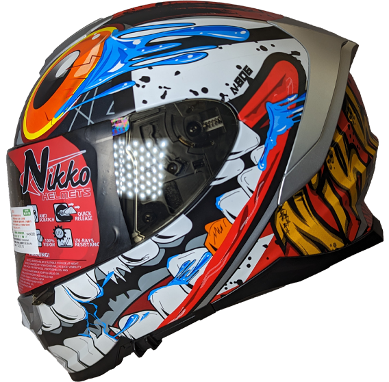 《遠古騎士》Nikko N-806 II 光年訪客大眼星人 閃亮BABY 全罩 內鏡片 安全帽