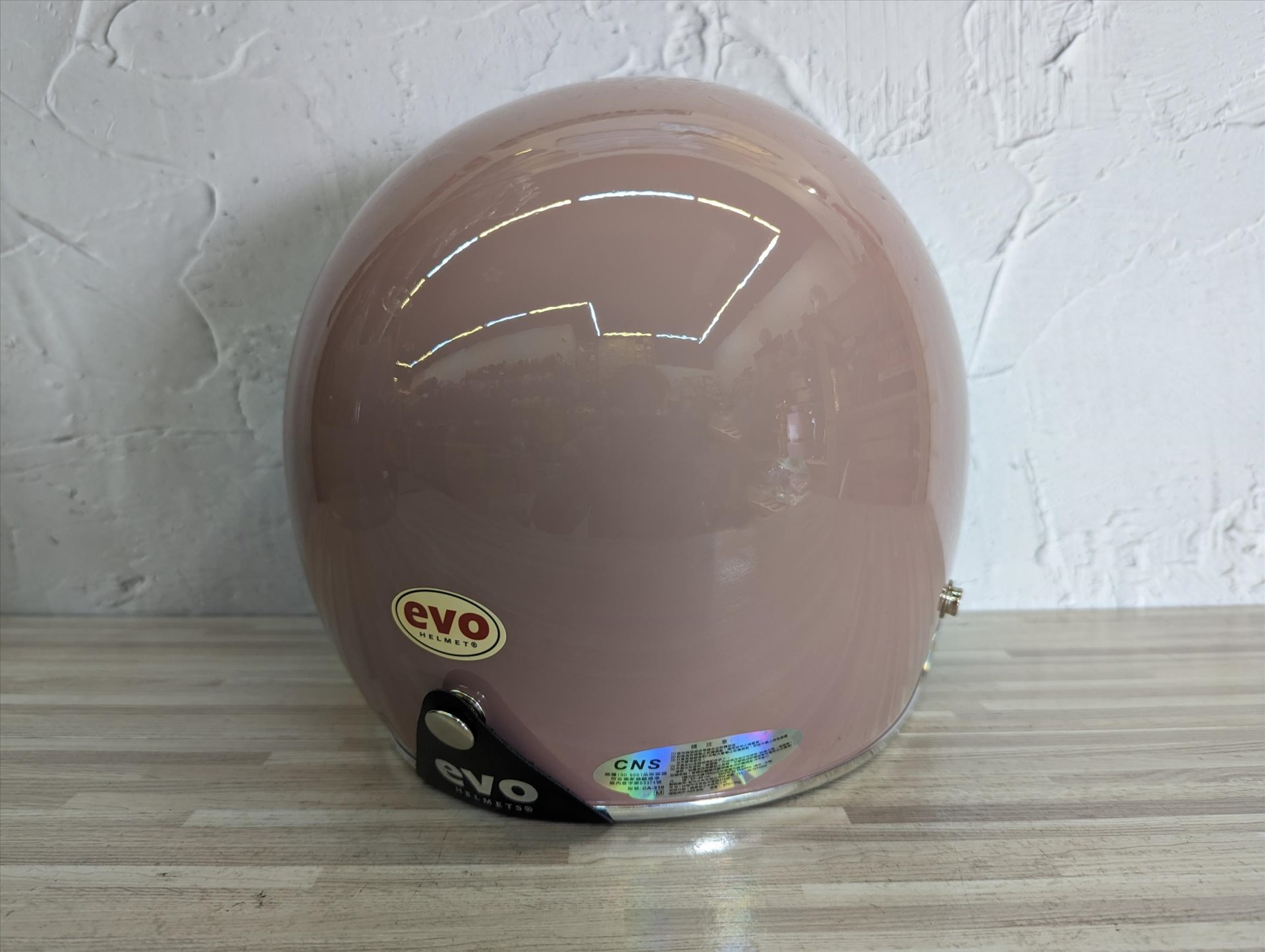 《遠古騎士》EVO CA309/310 精裝銀邊復古騎士帽 法國粉 安全帽