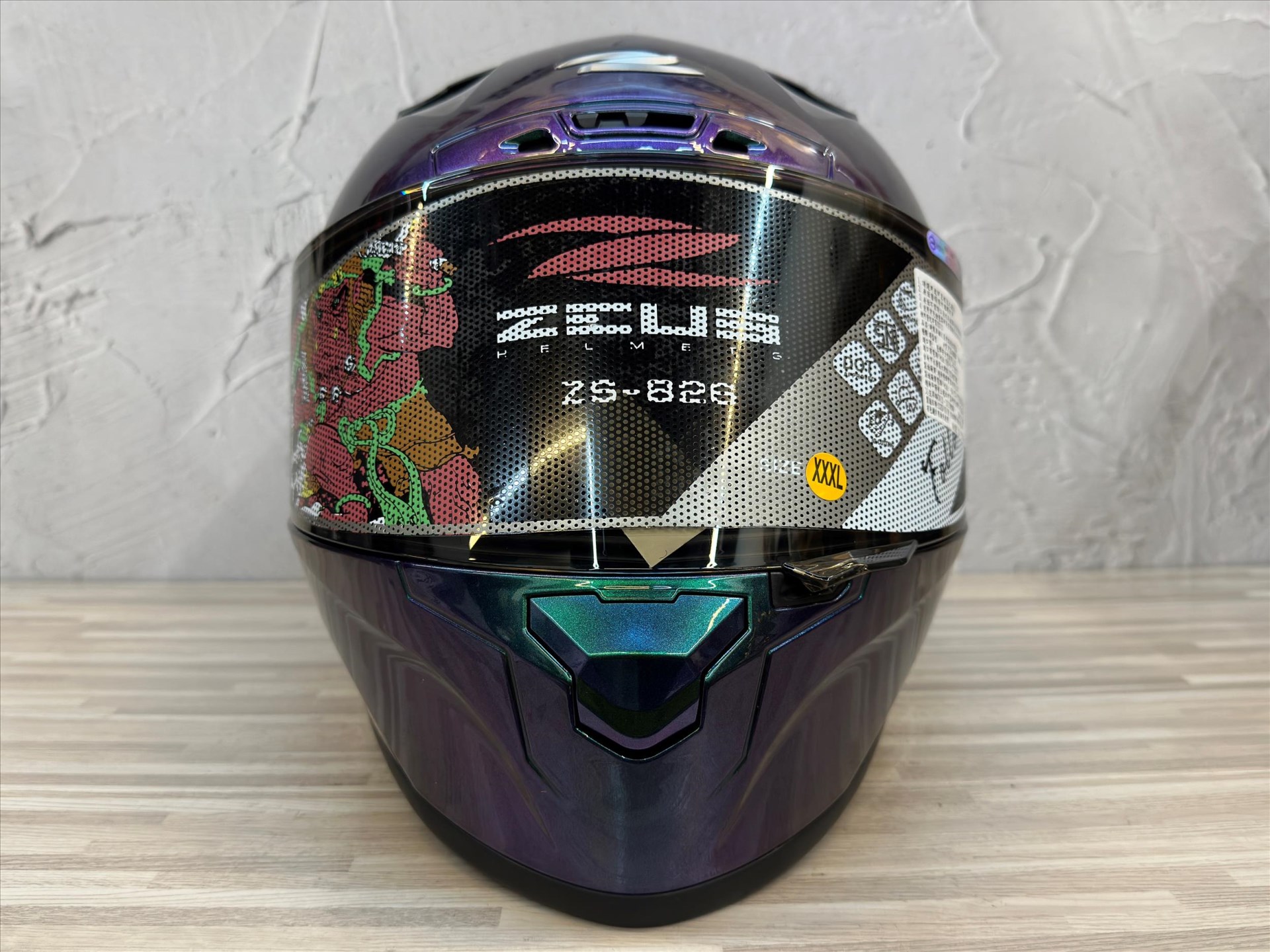 《遠古騎士》瑞獅 ZEUS 826 變色龍 全罩安全帽 大鴨尾導流雙D釦尾翼