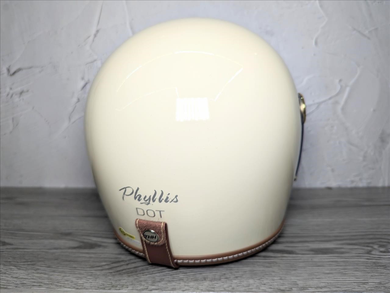 《遠古騎士》TT02 PHYLLIS 象牙白色 全罩 樂高帽 安全帽 復古車縫