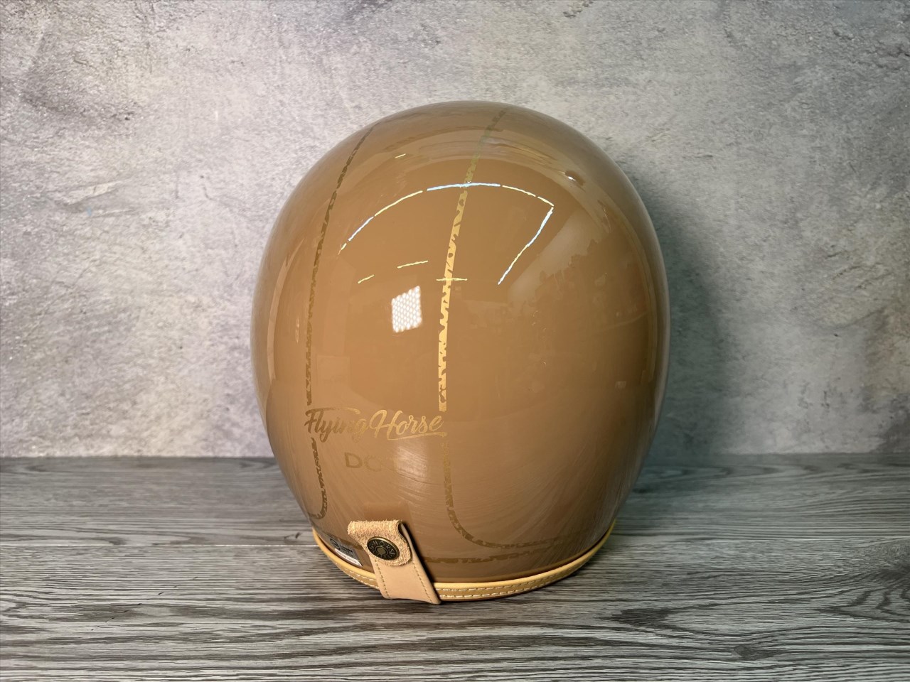 《遠古騎士》FLYING HORSE FH358 太妃糖/金 艾菲爾 EIFFEL 復古安全帽 莫蘭迪色
