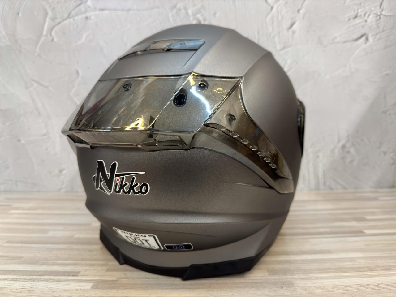 《遠古騎士》Nikko N-806II 純粹極簡 素色 消光霜灰 全罩 內鏡片 安全帽