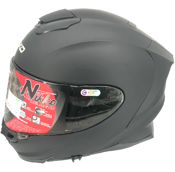 《遠古騎士》Nikko N-806II 純粹極簡 素色 亮面珍珠白 全罩 內鏡片 安全帽