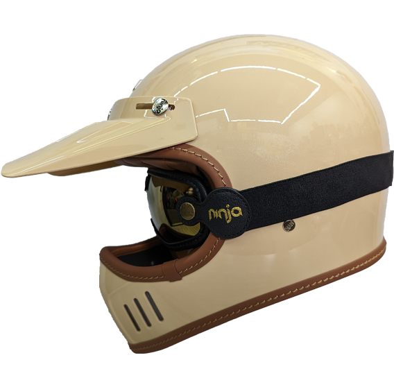 《遠古騎士》華泰 K-866 山車帽 全罩復古帽 越野帽 風鏡 安全帽