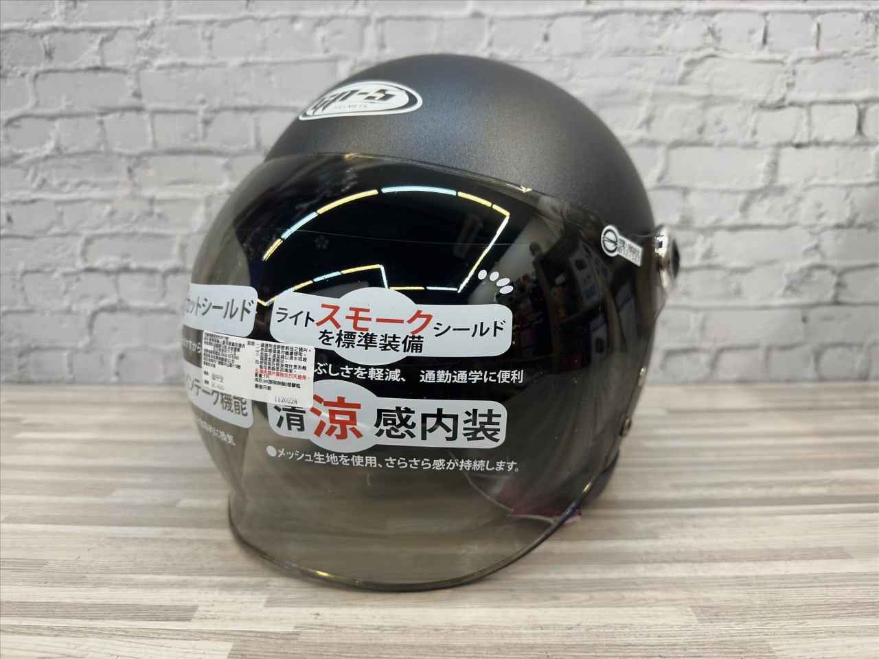 《遠古騎士》GP5 307 泡泡鏡復古帽 小帽體 消光鐵灰 素色 復古式 安全帽 全可拆