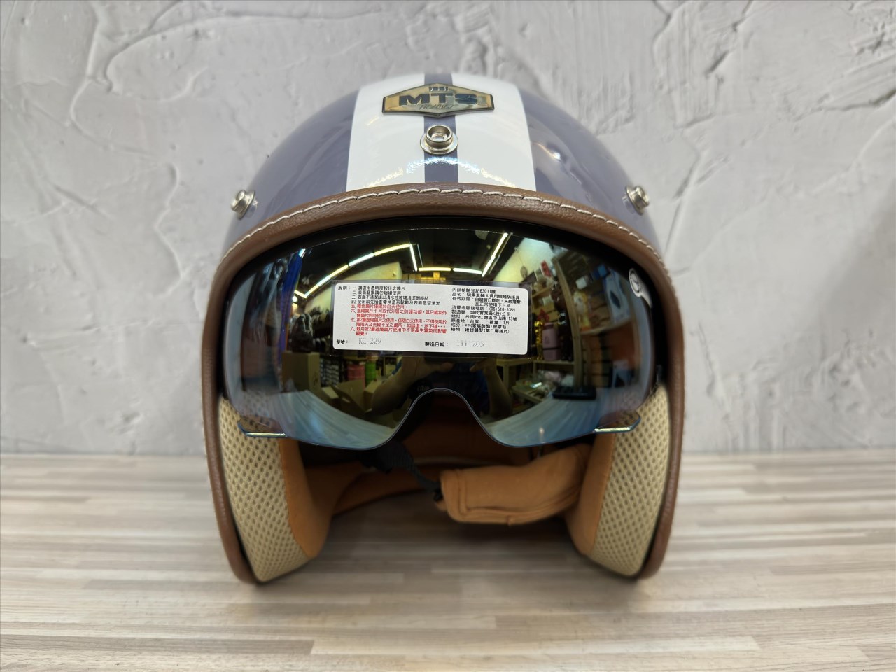 《遠古騎士》GP-5 237 MTS 阿帕契 藍灰 飛行騎士帽 新品上市 內藏墨片 3/4安全帽