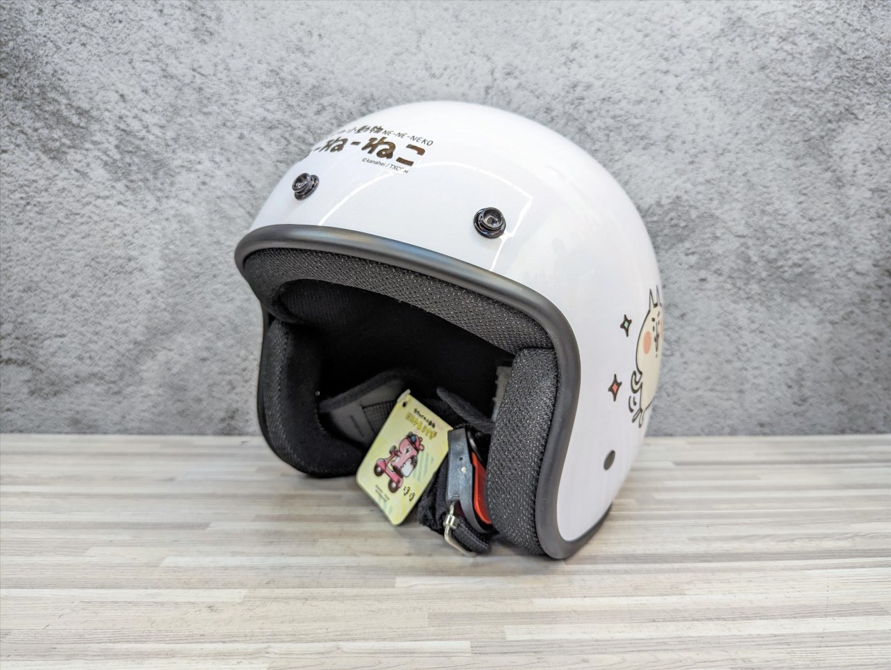 《遠古騎士》EVO CA310M NE_NE貓 白色 安全帽 半罩式 中帽體 復古帽