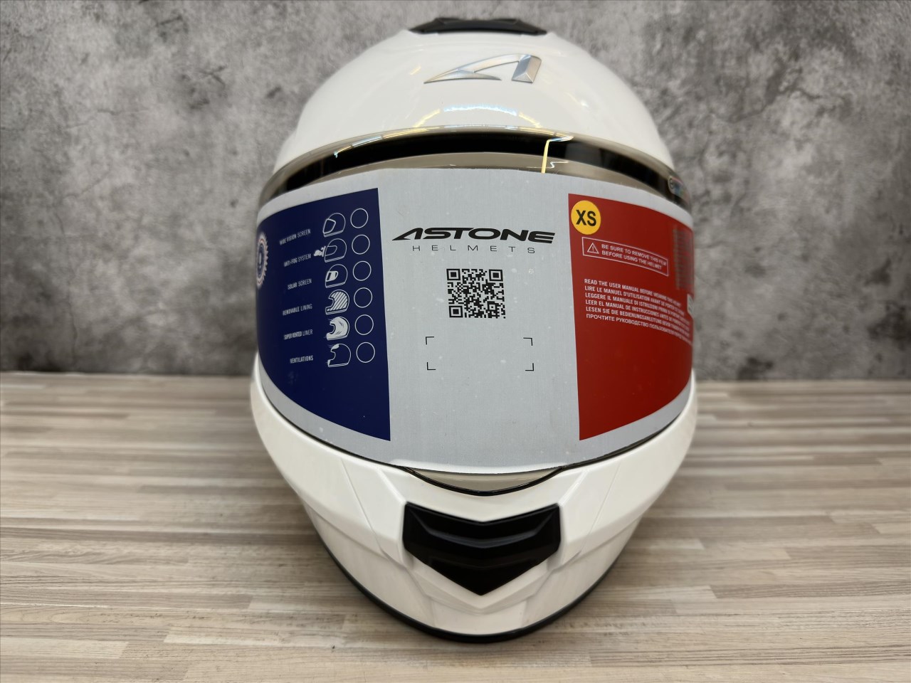 《遠古騎士》ASTONE GTB606 素色 亮白 內含墨鏡 全罩 安全帽