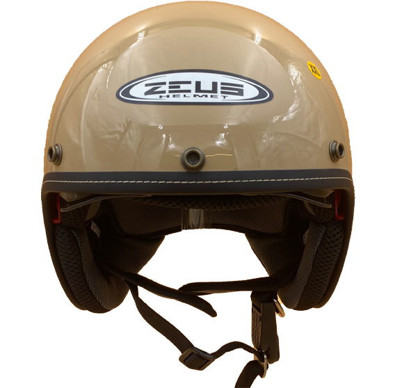 《遠古騎士》瑞獅 ZEUS ZS-388A 388A 素色 卡其黃 復古帽 半罩 安全帽 超輕量化 內襯全可拆 內鏡片
