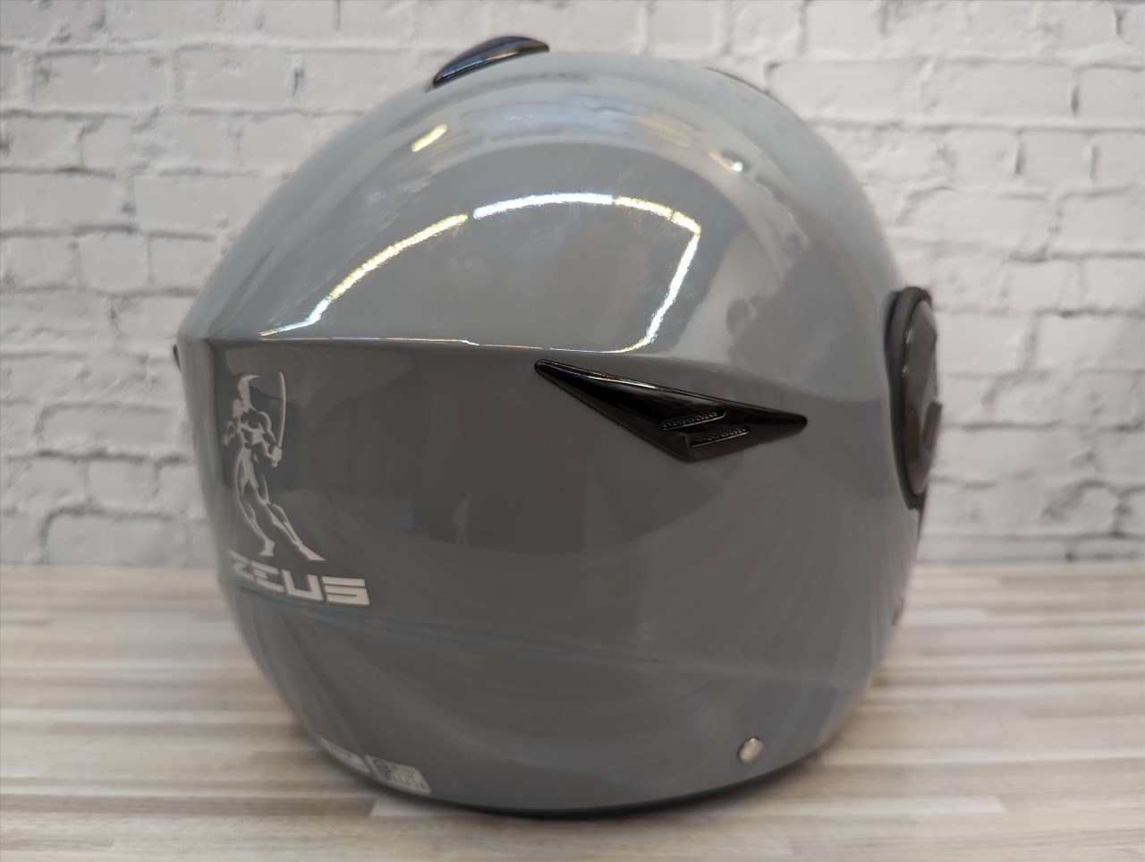 《遠古騎士》瑞獅 ZEUS 612A 素色 水泥灰 半罩安全帽 內襯全可拆 ZS612-A