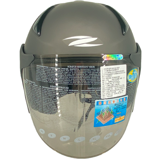 《遠古騎士》瑞獅 ZEUS 612A 素色 消光黑銀 半罩安全帽 內襯全可拆 ZS612-A