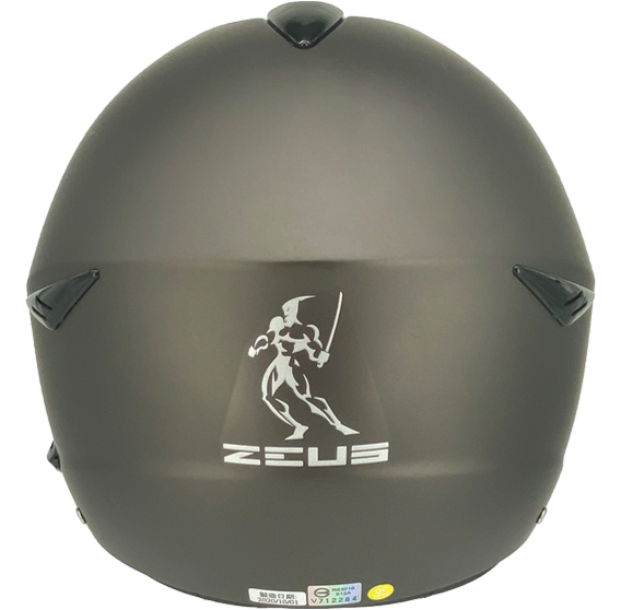 《遠古騎士》瑞獅 ZEUS 612A 素色 消光黑銀 半罩安全帽 內襯全可拆 ZS612-A